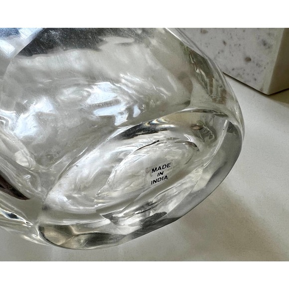 Modern Organic Shape Oval Vase Made in India - Picture 10 of 10